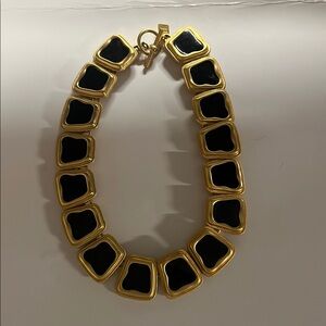 Anne Klein Elegant Black and Gold Women's Necklace